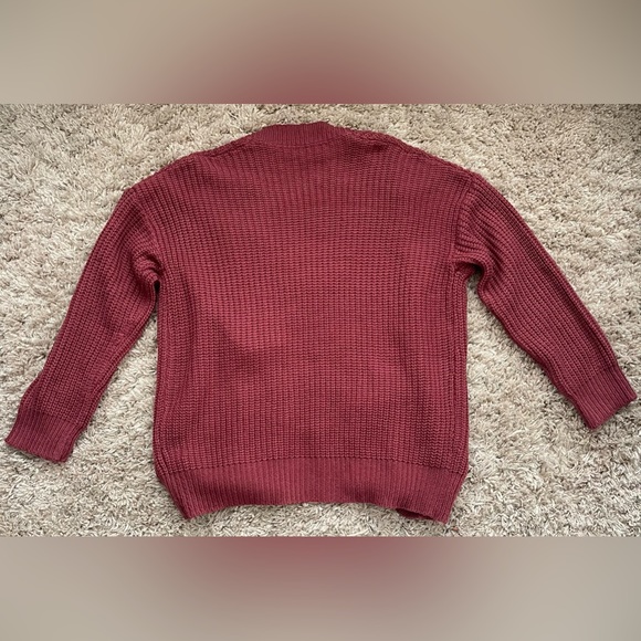 Shein Oversized Rose Colored Cardigan - Picture 4 of 4